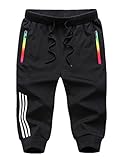 Gameyly Men's Casual Sport 3/4 Capri Pant Sweat Pants
