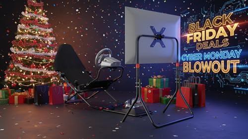 DIWANGUS Racing Simulator Cockpit with TV Stand - 401 (Red)