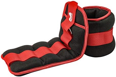 REEHUT Durable Ankle/Wrist Weights (1 Pair) with Adjustable Strap for Fitness, Exercise, Walking, Jogging, Gymnastics, Aerobics, Gym (2lbs 3lbs 4lbs 6lbs 8lbs 10lbs)