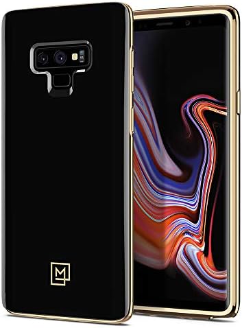 LA MANON [étui] Black Gold PC Frame Case Design for Galaxy Note 9 (2018) - Gold Black