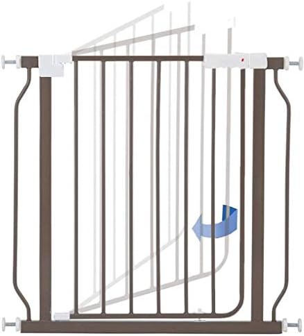 圧力フィット安全メタルゲートは72センチメートル背幅調節可能な72 162センチメートルエクストラワイドペットゲートベビーゲートガーデンガードレールスタンド Color Brown Size 93 99cm Terrafreshorganics Com