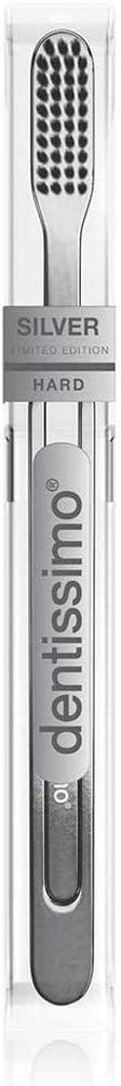Dentissimo Premium Hard Silver Toothbrush Chrome Painted, 1pc
