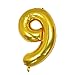 2019 Happy New Year Balloons | 42-inch Gold 2019 Number Foil Large Balloons | Perfect for New Year’s Party/Events as Balloon Decorations