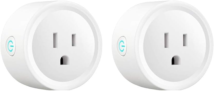 GJWHENS Smart Plug Interruptor Mini WiFi Funciona con Alexa Google y Hogar IFTTT sin concentrador Obligatorio a Distancia de Salida de Control con funcin de Temporizador White 4 Paquetes2pack