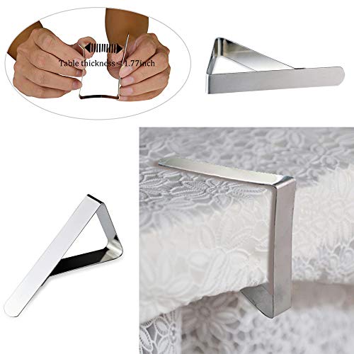 image for Korlon 30 Packs Tablecloth Clips Table Cover Clips Picnic Tablecloth H