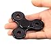 U-miss Tri Fidget Hand Spinner/Ultra Fast Bearings/Toy Great Gift- Perfect For Relieving Stress, Anxiety and Killing Time. (Black)