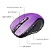 VicTsing mm057 2.4G Wireless Portable Mobile Mouse Optical Mice with USB Receiver, 5 Adjustable DPI Levels, 6 Buttons for Notebook, PC, Laptop, Computer, MacBook - Purple