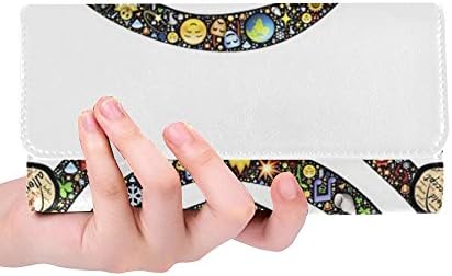 Unique Custom Be Behold Being Hands Holding Attention Women Trifold Wallet Long Purse Credit Card Holder Case Handbag