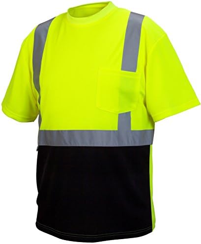 Rugged Outfitters 66702 Hi-Vis Safety Shirt with Moisture Wicking Mesh (Safety Green, 2X-Large)