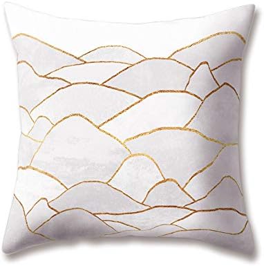 Hengjiang Soft Plush Nordic Style Cushion Covers Green Pink White Black Grey Geometric Printing 18x18/45x45cm Throw Soft Plain Pillow Cases For Home Sofa Bed Decorative