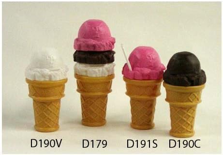 Fantazia D190C 9 Scoop Cone Coin Bank - Chocolate