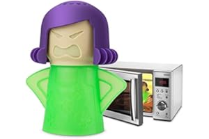 Angry Mama Microwave Cleaner Easily Crud in Minutes .Steam Cleans and Disinfects with Vinegar and Water for Kitchen Christmas