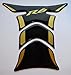 Yamaha R6 Piano Black + matt Gold Motorcycle tank Protector pad Decal Sticker