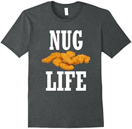 Mens Nug Life Chicken Nuggets T-Shirt Small Dark Heather