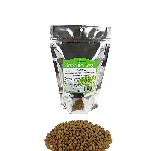 Dun Pea Sprouting Seeds - 1 Lbs - Dried Dun Peas - Edible Seeds, Gardening, Hydroponics, Growing Salad Sprouts & Microgreens, Planting, Food Storage, Soup & More - Thumbnail 4