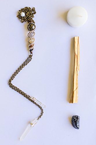 Crystal Healing Wire Wrapped Stone Totem Choker Pyrite, Quartz, Citrine, Picture Jasper, Volcanic Rock, Tibetan Quartz "Desert Dweller"