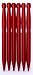 DAC V-Best Tent Stakes, 4 Sizes, Ultralight & Super-Strong, Performance Engineered by The Premier Tent Pole Maker, (S - 7x11mm, 6 Pack Fire Colored)