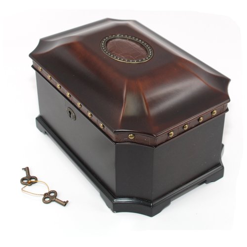 Beautiful Petal shape wooden Jewelry Box Organizer Storage