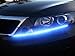 Zone Tech 30cm Flexible Waterproof Blue Light Strips 4-Pack LED Car Flexible Waterproof Blue Light Strips
