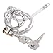 TERNENCE Metal Male Chastity Device Steel Stainless Cock Cage Sex Toy Ring with Tube (1.77 inch / 45mm)