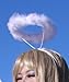 FashionWings (TM) White Marabou Feather Headband Angel Halo for Children and Adults
