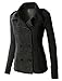LE3NO Premium Womens Classic Double Breasted Pea Coat Jacket with Pockets