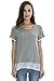 Bearsland Women's Maternity Breastfeeding Shirt Short Sleeve Nursing Tops Gray