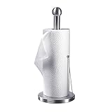 Oliadesign Non Slip Paper Towel Holder, Silver