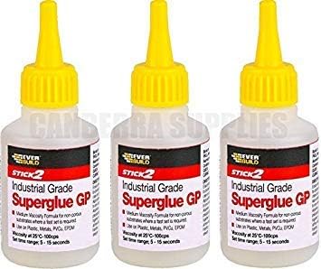 Everbuild Superglue GP 50g Industrial Medium Viscosity Pack of 3 CYN50