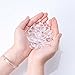 PH PandaHall About 70 Pcs Half Round Flat Back Clear Glass Dome Tile Cabochon Diameter 16mm for Photo Pendant Craft Jewelry Making