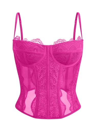 Lace Bustier Corset Crop Top