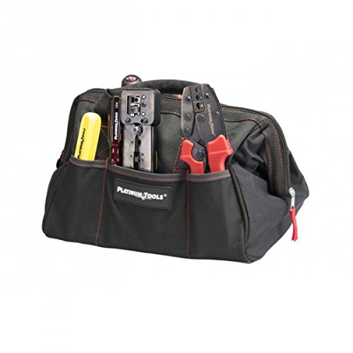 Platinum Tools 4006 Big Mouth Canvas Tool Bag, 12.75