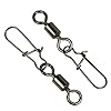 YOGAYET-Fishing-Ball-Bearing-Barrel-Swivel-with-Duo-lock-Snaps-Stainless-Steel-Solid-Rings-Fishing-Line-to-Hook-Clip-Connector-Pack-of-20 YOGAYET-Fishing-Ball-Bearing-Barrel-Swivel-with-Duo-lock-Snaps-Stainless-Steel-Solid-Rings-Fishing-Line-to-Hook-Clip-Connector-Pack-of-20