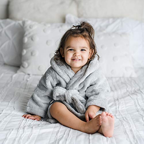 Natemia Organic Hooded Bathrobe for Babies and Toddlers Ultra Soft