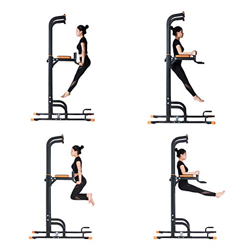 Kicode Power Tower, Pull up Dip Station with Push Up Bars, Strength Training Exercise Home Gym Equipment, Adjustable Height Heavy Duty Workout Stand Station for Home, Gym, Office, Outdoor - Thumbnail 5