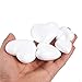 Craft Foam Hearts - 50-Piece Heart-Shaped Polystyrene Foam Ball for Arts and Craft Use, DIY Ornaments, Wedding Decorations, White, 10 Each of 5 Sizes
