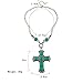 Statement Necklace, Rhinestone Crystal Choker Reasin Statement Fashion Costume Necklace for Women