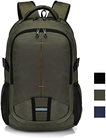 LANDY Business Computer Backpacks for Laptops for Men, 19 inch PC Backpacks for School Travelling bags for Men Green/Black/Blue (green)