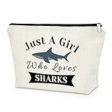 Shark Gifts for Girls Shark Lover Gift Makeup Bag