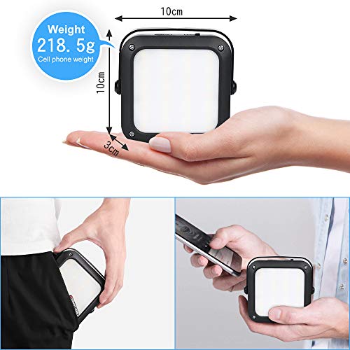 Tragbarer LED Arbeitsscheinwerfer, FUJIWAY Wiederaufladbares Outdoor Flutlicht Campinglampe mit Batterie, 5 Modi… – Bild 5