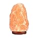 Himalayan Salt Lamp PULNDA Glow Natural Hand Carved Rock Salt Lamp with Neem Wood Base/Bulb and Dimmer Control, Crystal, Amber, 6-7-Inch for Lighting, Decoration and Air Purifying