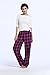 CYZ Women's 100% Cotton Super Soft Flannel Plaid Pajama/Louge Pants-F1608-M