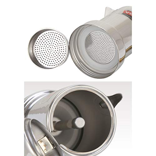 DYB Espressokocher Moka Topf Induktion Kaffee Topf Italian Style Moka Pot Kälte Brühkaffeemaschine Edelstahl Home… – Bild 8