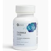 Objective Nutrients Thiamax TTFD Thiamine B1 Supplement | Vitamin B1 Supplement for Energy Focus | Highly Absorbable Vitamin B1 100mg with Magnesium &ndash; 60 Capsules
