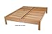 KD Frames Nomad Platform Bed - Twin Bed Frame - Unfinished Wood Bed Frame - Minimalist Swedish Design - Natural Wood Bed - Easy Assembly, No Box Spring Needed - Solid Wood Twin Platform Bed