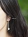 Minimal White Simulated Howlite Stone Threader Earrings