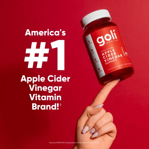 Goli Apple Cider Vinegar Gummy Vitamins 60 Count Vitamin B12