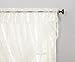 No. 918 Alison Ruffled Floral Lace Sheer Rod Pocket Curtain Set, 58