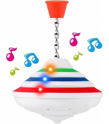 Peonza Musical De Hojalata Bolz – Giroscopio Con Sonido Melódico, Motivo De Patos, Para Niños Desde 18 Meses