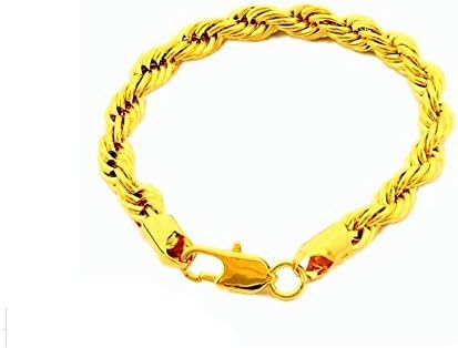 Avn Jewellers 18Ct Gold and Rhodium Plated Hummer Mens Bracelet at Special Exclusive Offer